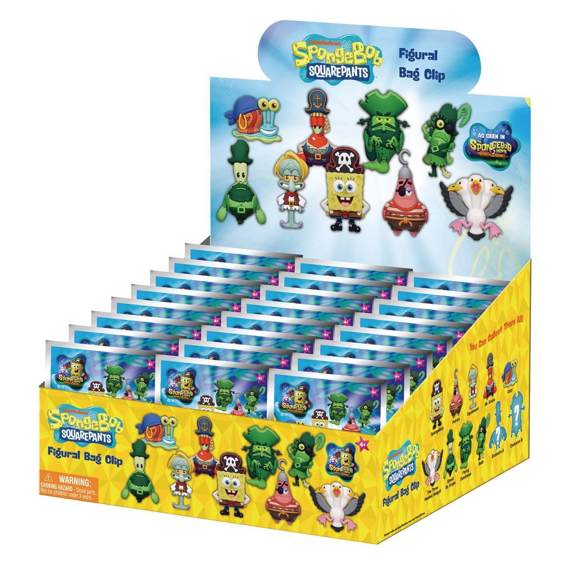 The SpongeBob Movie: Search for SquarePants 3D Foam Bag Clip Random 6-Pack
