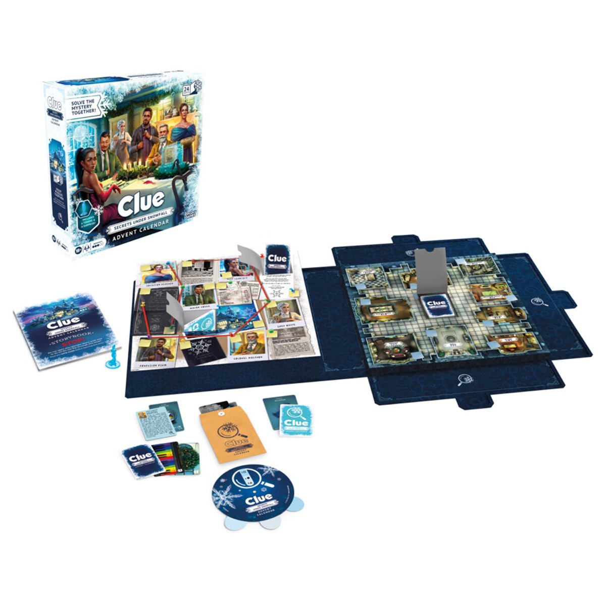 Clue Advent Calendar: Secrets Under Snowfall