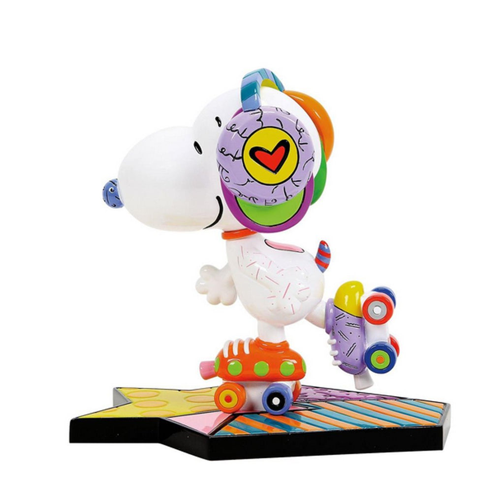 Peanuts Snoopy Roller Skate by Romero Britto Statue