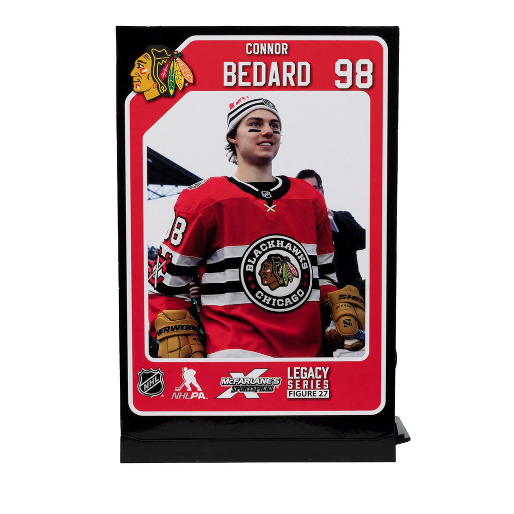 NHL SportsPicks Chicago Blackhawks Connor Bedard Winter Classic Jersey 7-Inch Posed Figure