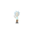 Rick and Morty Wave 1 MetalFigs 2 1/2-Inch Die-Cast Metal Mini-Figure Set of 4