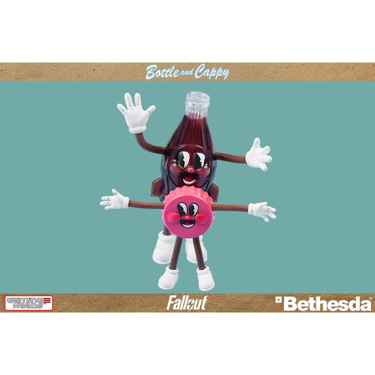Fallout Bottle and Cappy Bendable Figures