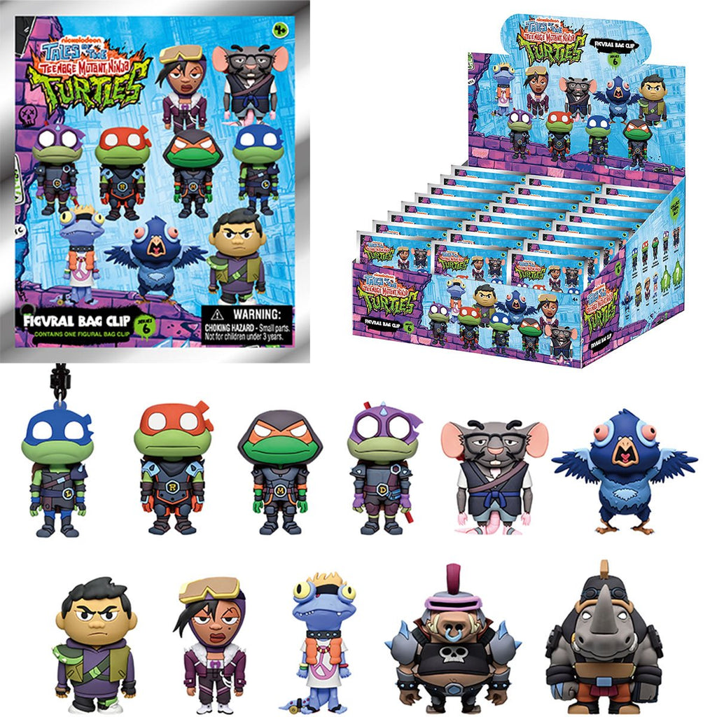 Tales of the Teenage Mutant Ninja Turtles Series 6 3D Foam Bag Clip Random 6-Pack