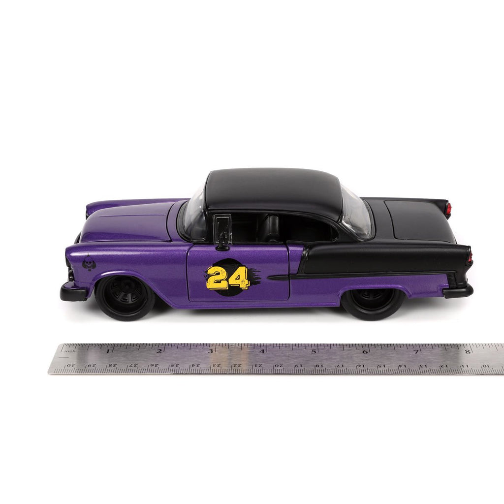 Bigtime Muscle 1955 Chevrolet Bel-Air Metallic Purple and Gold 1:24 Scale Die-Cast Metal Vehicle