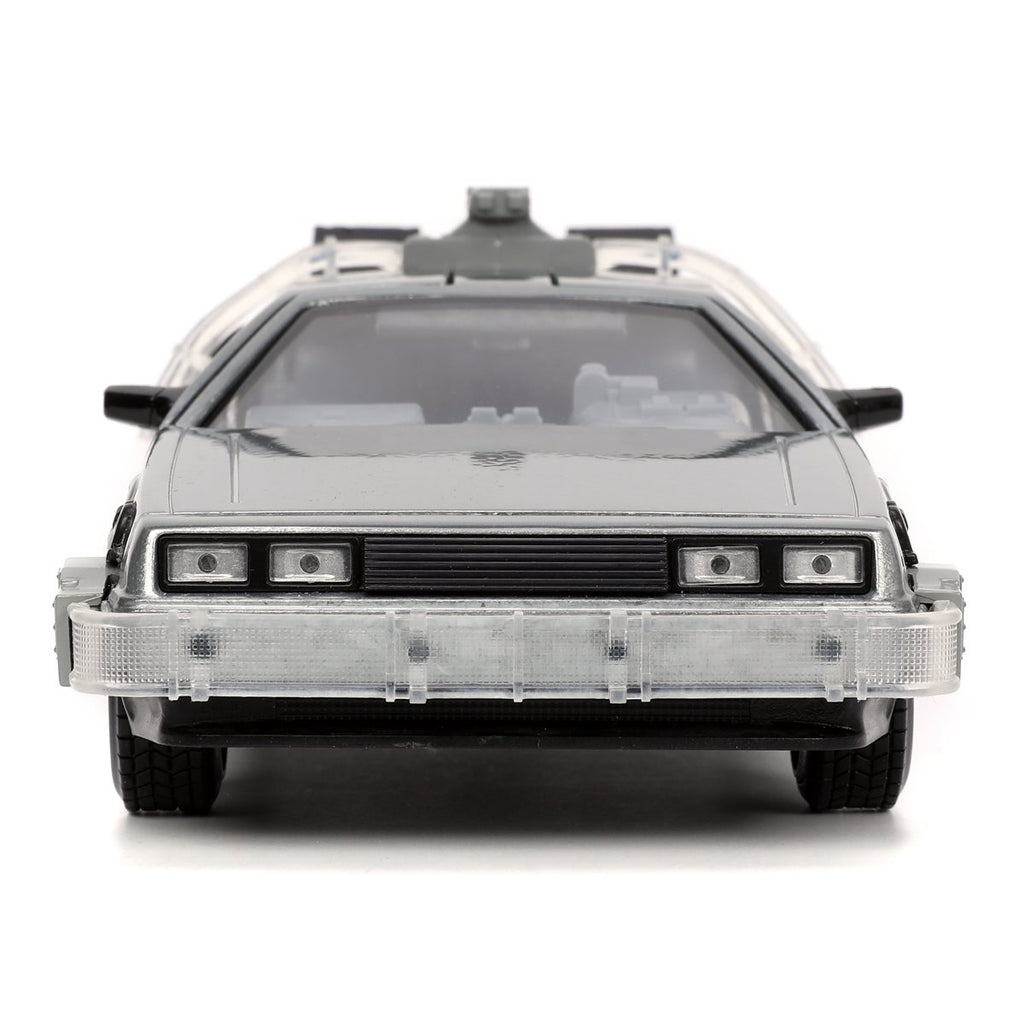 Back to the Future 1 Time Machine with Light 1:24 Scale Die-Cast Metal Vehicle
