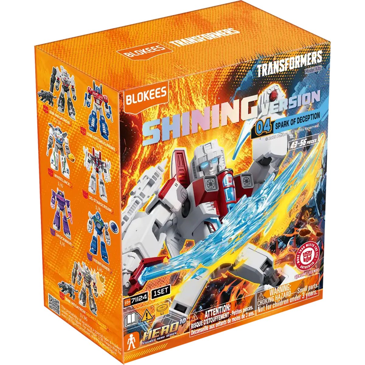 Transformers Shining Version 4 Spark of Deception SV04 Blokees Model Kit Case of 6