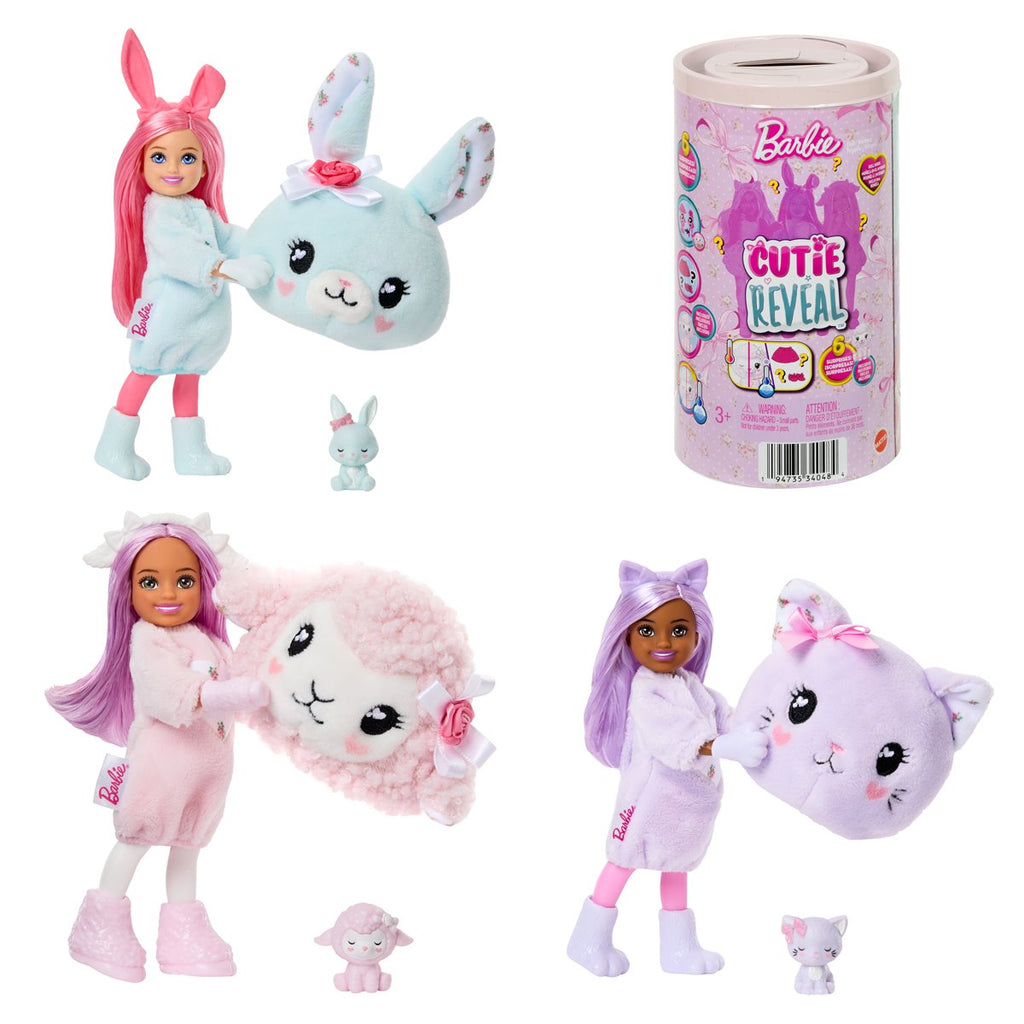 Barbie Chelsea Cutie Reveal Series 2 Doll Case of 4