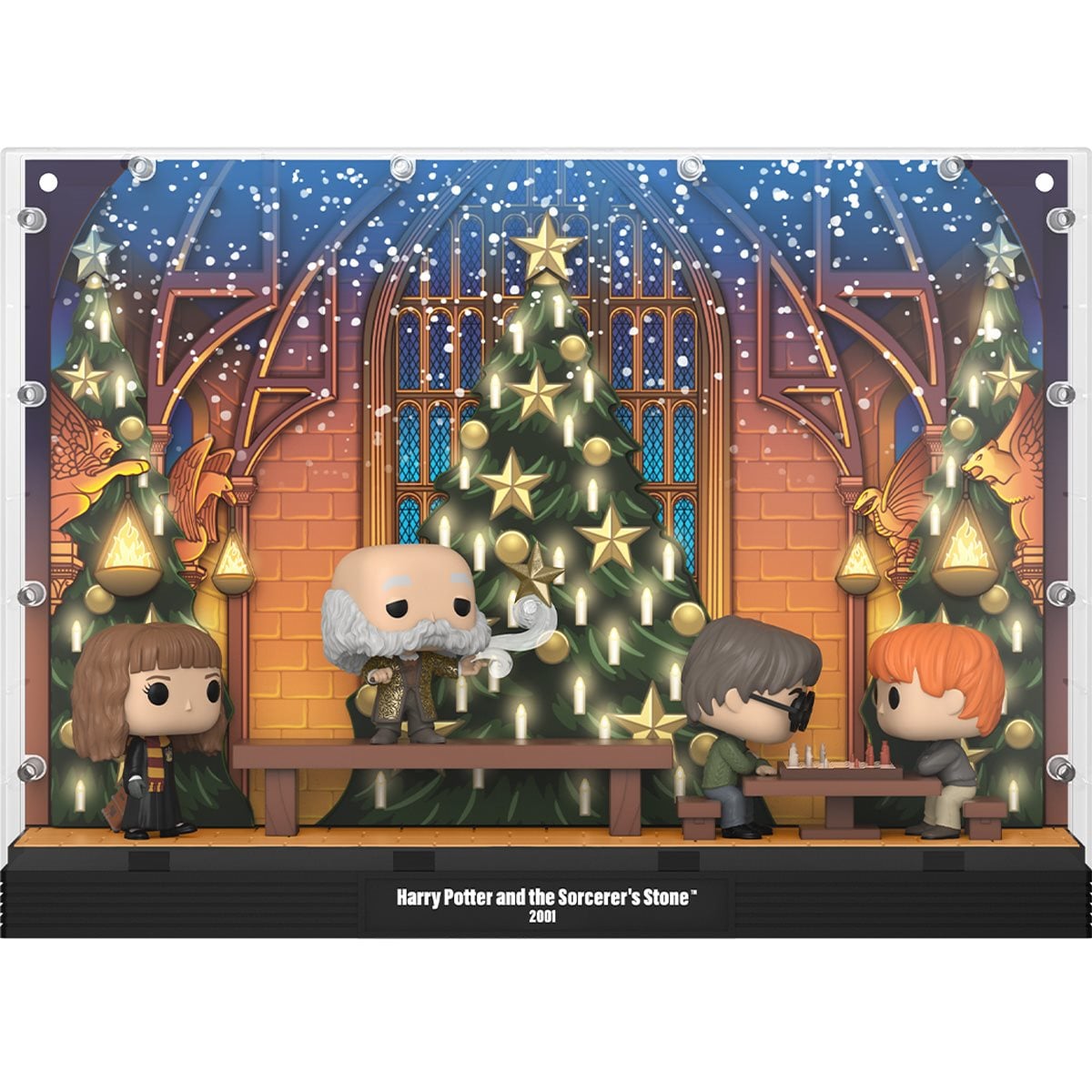 Harry Potter and the Sorceror's Stone Great Hall Holiday Deluxe Funko Pop! Moment #10 with Case