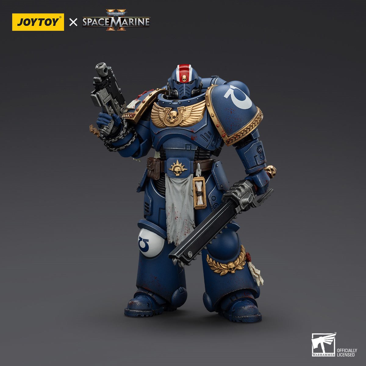 Joy Toy Warhammer Space Marine II Ultramarines Lieutenant Titus Collectors Edition 1:18 Scale Action Figure