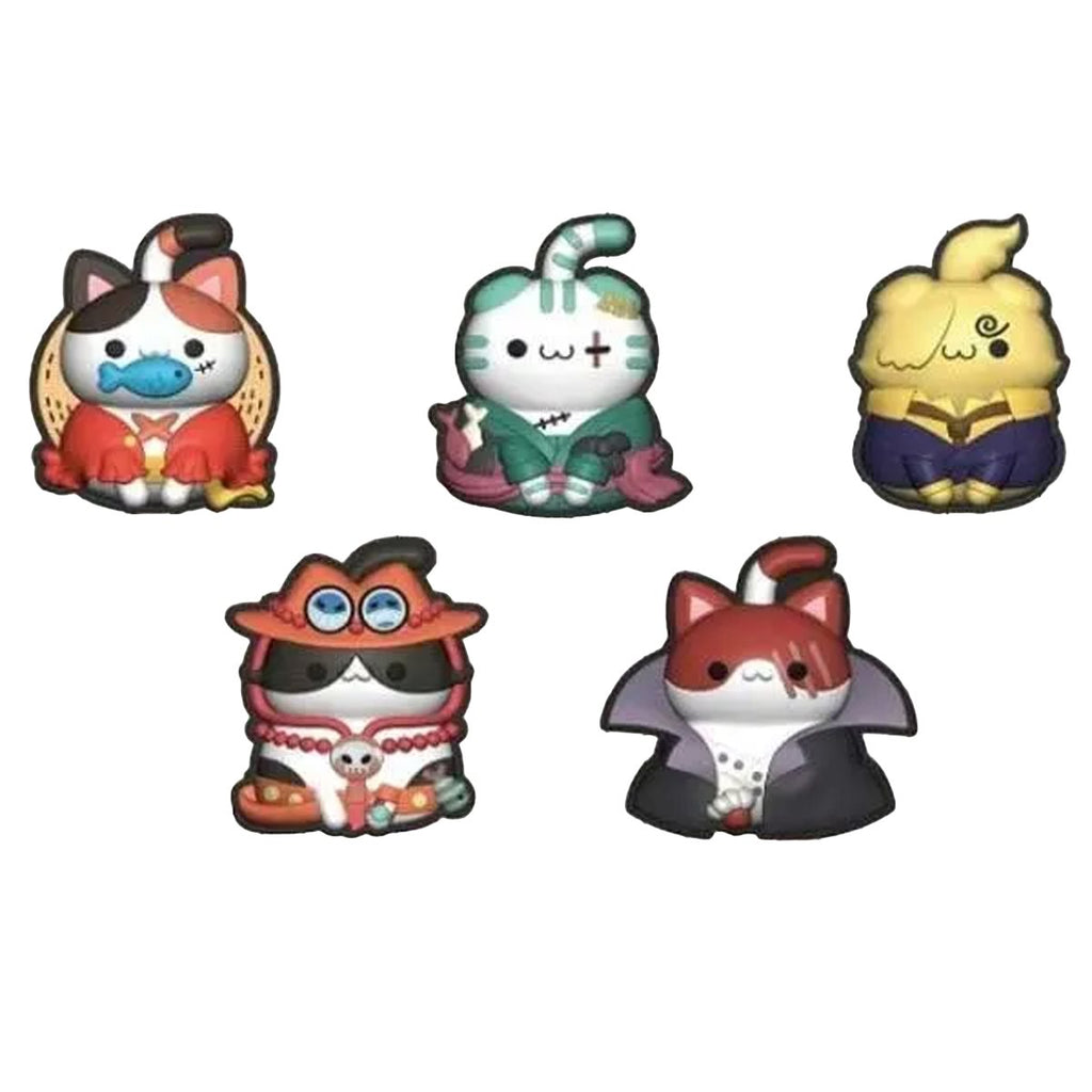 One Piece Nyan Piece Nyan! Mega Cat Project Rubber Clip Set