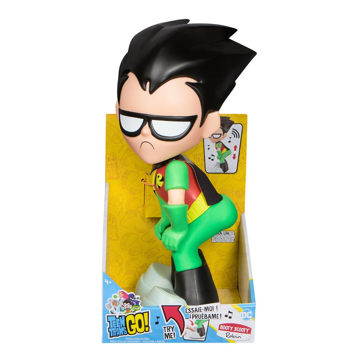 Teen Titans Go! Booty Scooty Robin Dancing with Sound Figure