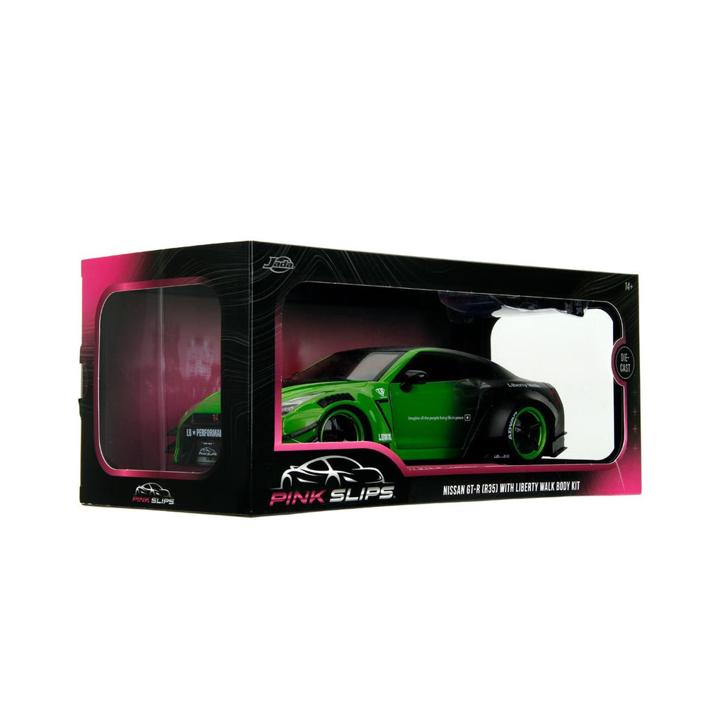 Pink Slips Wave 1 Nissan GT-R R35 with Liberty Walk Body Kit 1:18 Scale Die-Cast Metal Vehicle
