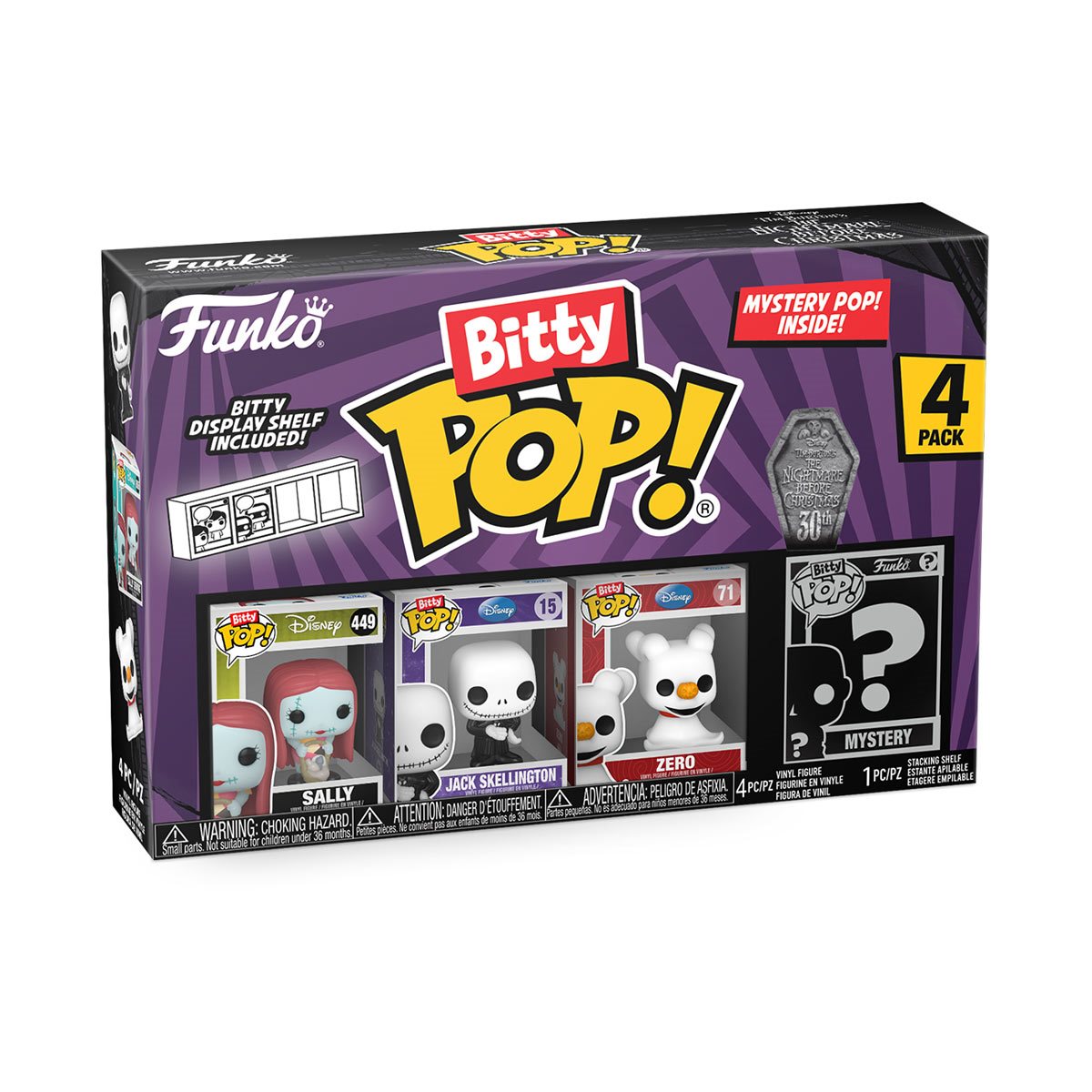The Nightmare Before Christmas Sally Funko Bitty Pop! Mini-Figure 4-Pack
