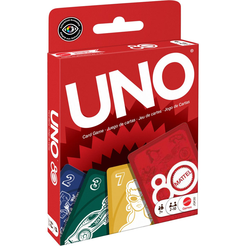 UNO Mattel 80th Ruby Red Card Game