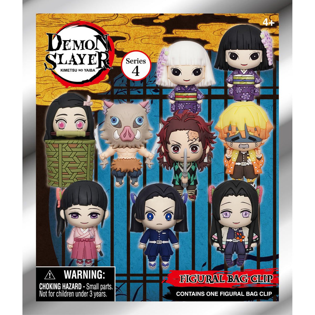 Demon Slayer Series 4 3D Foam Bag Clip Random 6-Pack