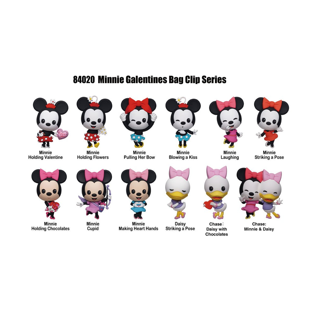 Minnie Mouse 3D Foam Bag Clip Display Case of 24