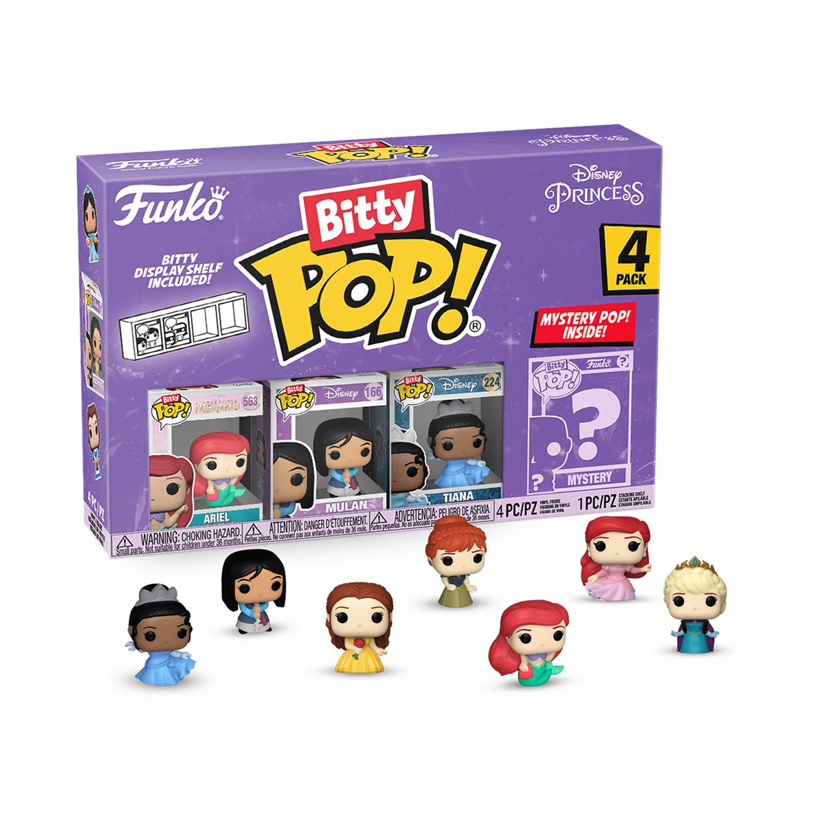 Disney Princesses Belle Funko Bitty Pop! Mini-Figure 4-Pack