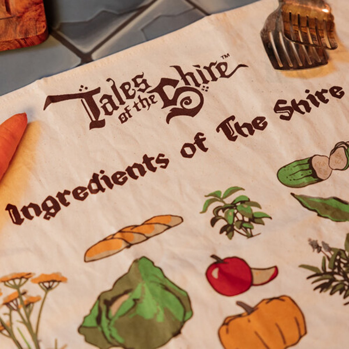 Tales of the Shire 2025 Ingredients of The Shire Tea Towel