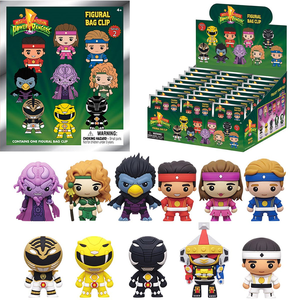 Power Ranger Series 2 3D Foam Bag Clip Random 6-Pack