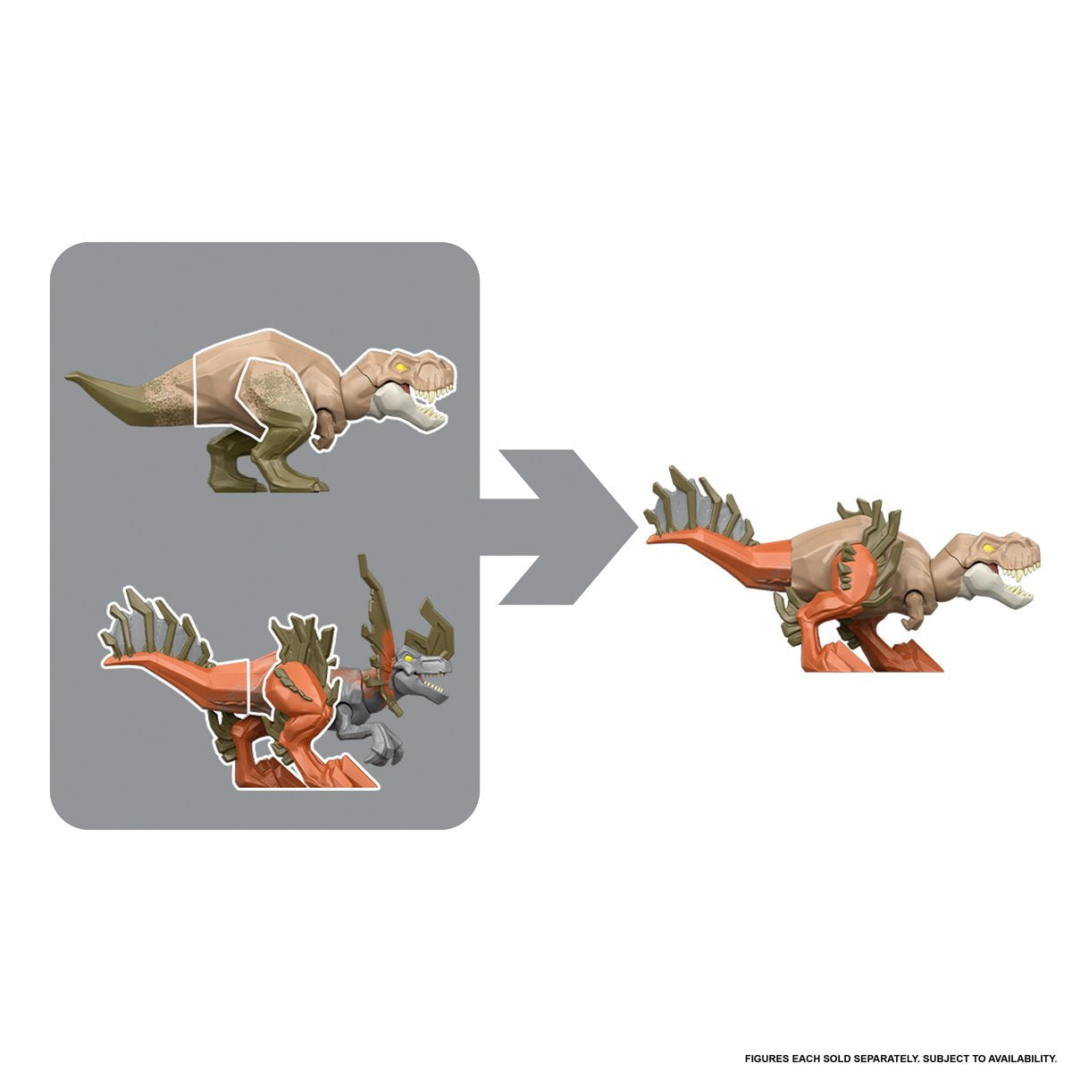 Jurassic World Mayhem Mix-Ups Action Figure Case of 3