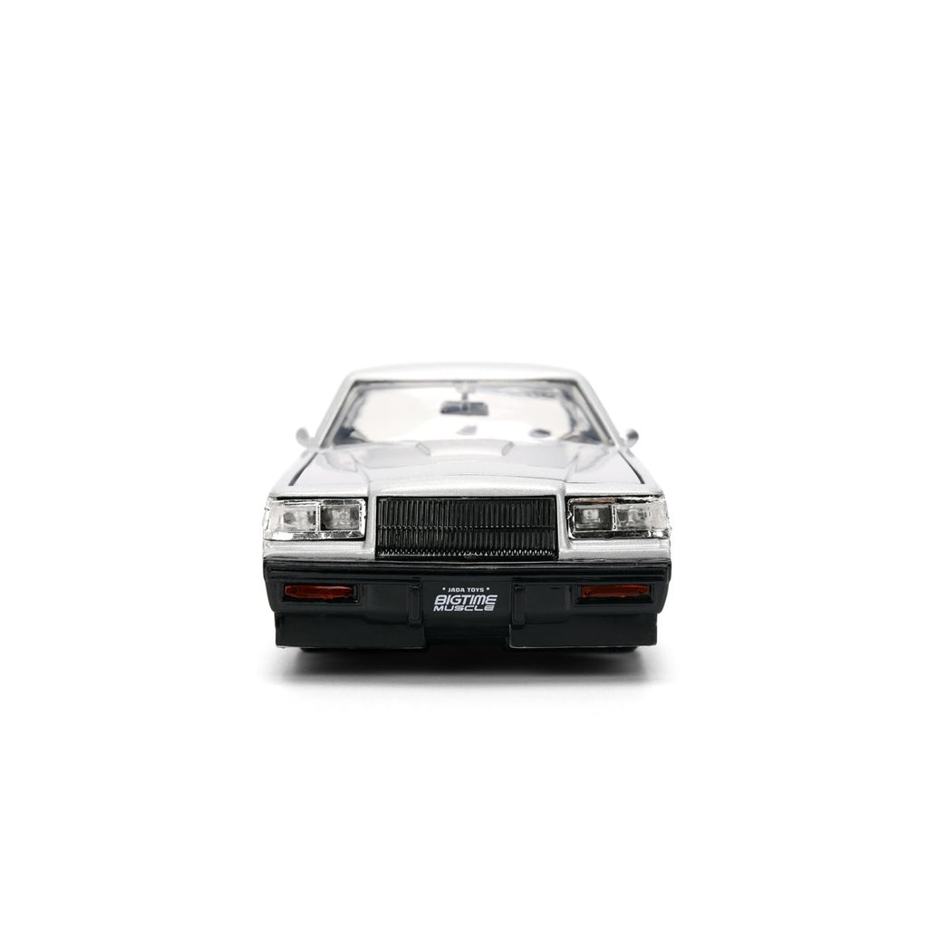 Bigtime Muscle 1987 Silver Buick Grand National 1:24 Scale Die-Cast Metal Vehicle