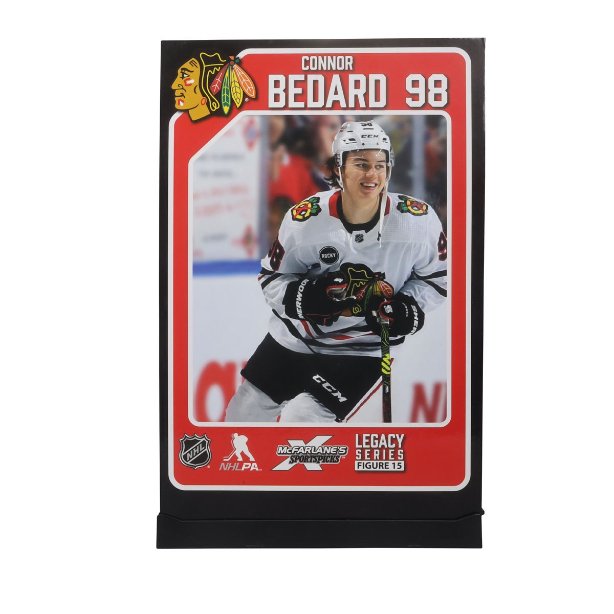 NHL SportsPicks Chicago Blackhawks Connor Bedard 2 7-Inch Scale Posed Figure Case of 6