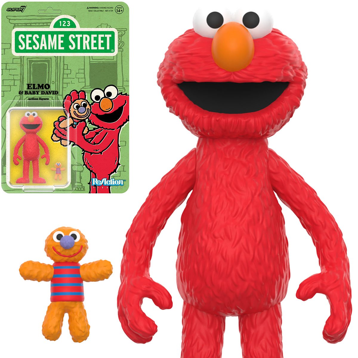 Sesame Street Elmo 3 3/4-Inch ReAction Figure