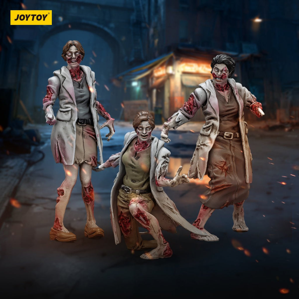 Joy Toy Dark Source Zombie Medics 1:25 Scale Action Figure 3-Pack