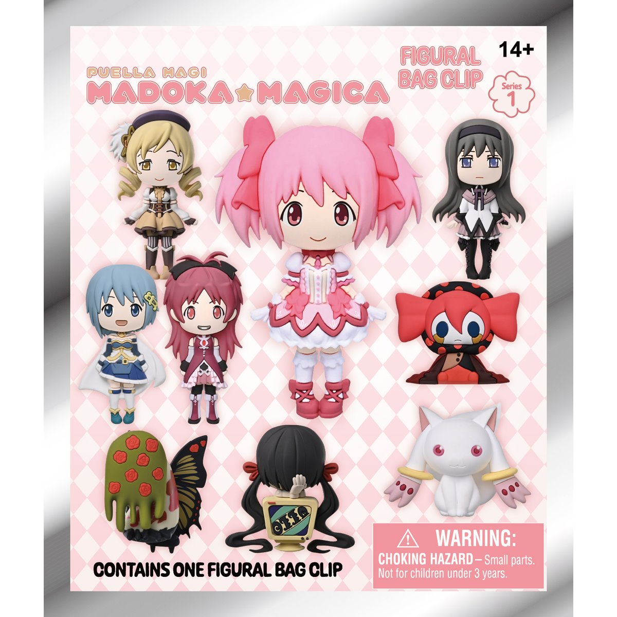 Puella Magi Madoka Magica 3D Foam Bag Clip Random 6-Pack