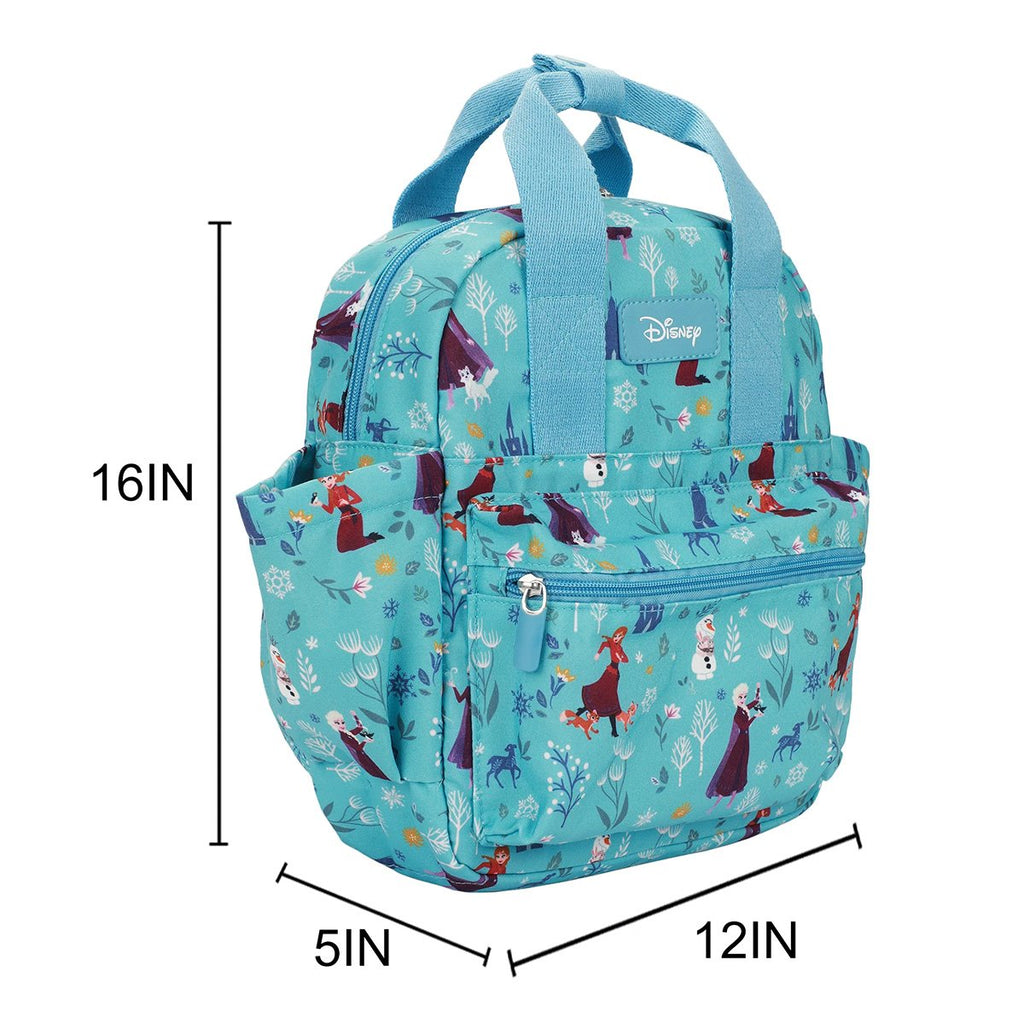 Frozen Elsa Anna and Olaf All Over Print 16-Inch Youth Backpack