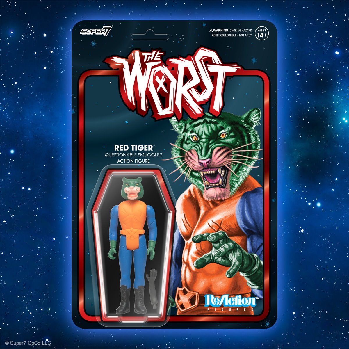 The Worst Red Tiger (Scum Squad) 3 3/4-Inch ReAction Figure