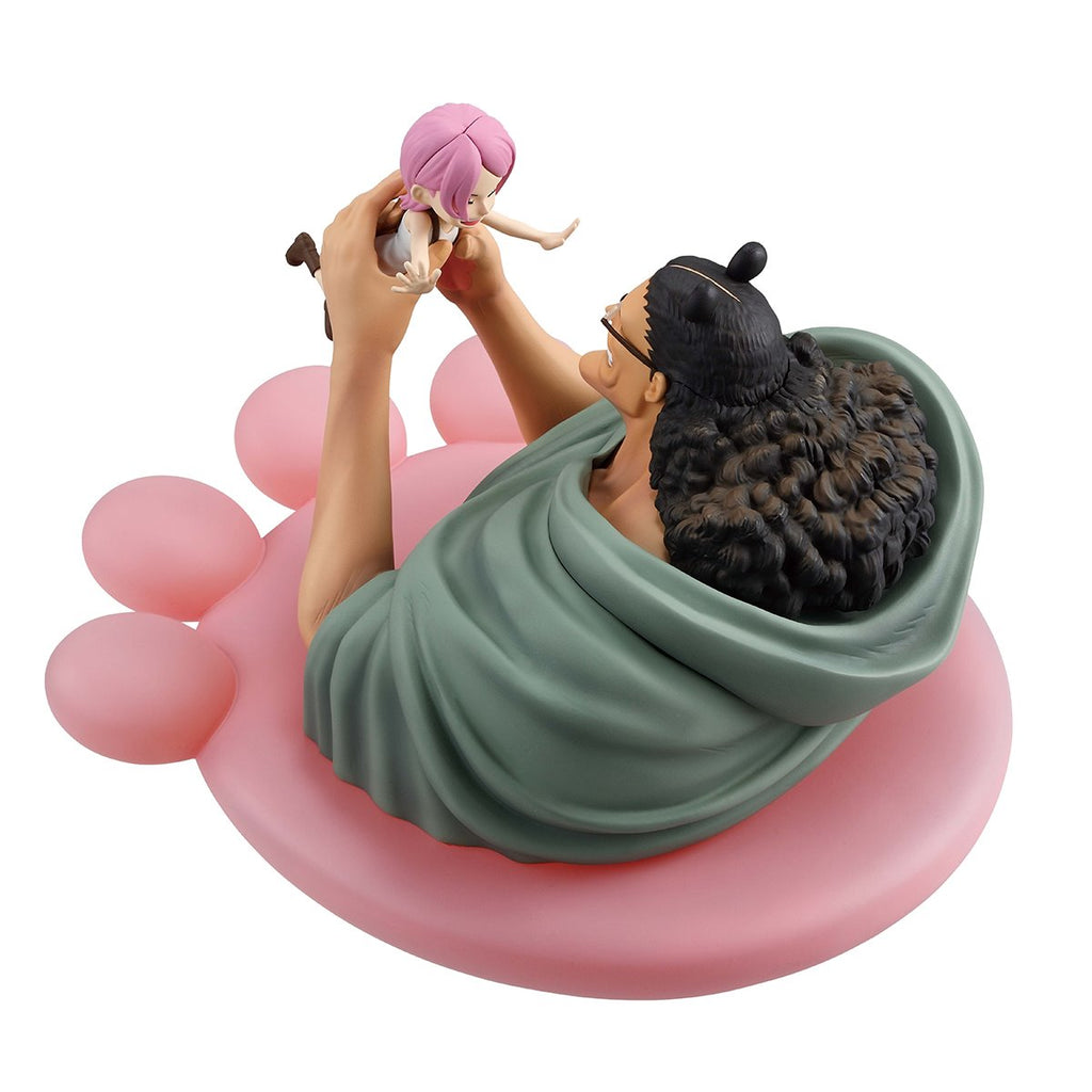 One Piece Kuma and Bonney Dramatic Memories Revible Moment Ichibansho Statue
