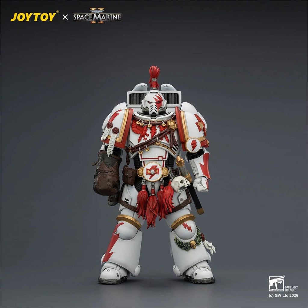 Joy Toy Warhammer 40,000 Space Marine Game Edition White Scars Assault Intercessor Champion 1:18 Scale Action Figure