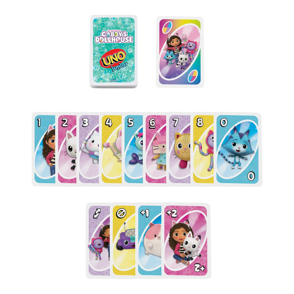 Junior Gabby's Dollhouse UNO Card Game