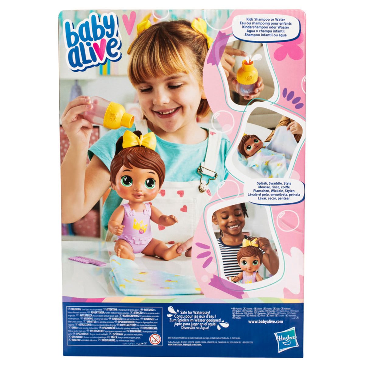 Baby Alive Shampoo Snuggle Sophia Sparkle Brown Hair 11-Inch Doll