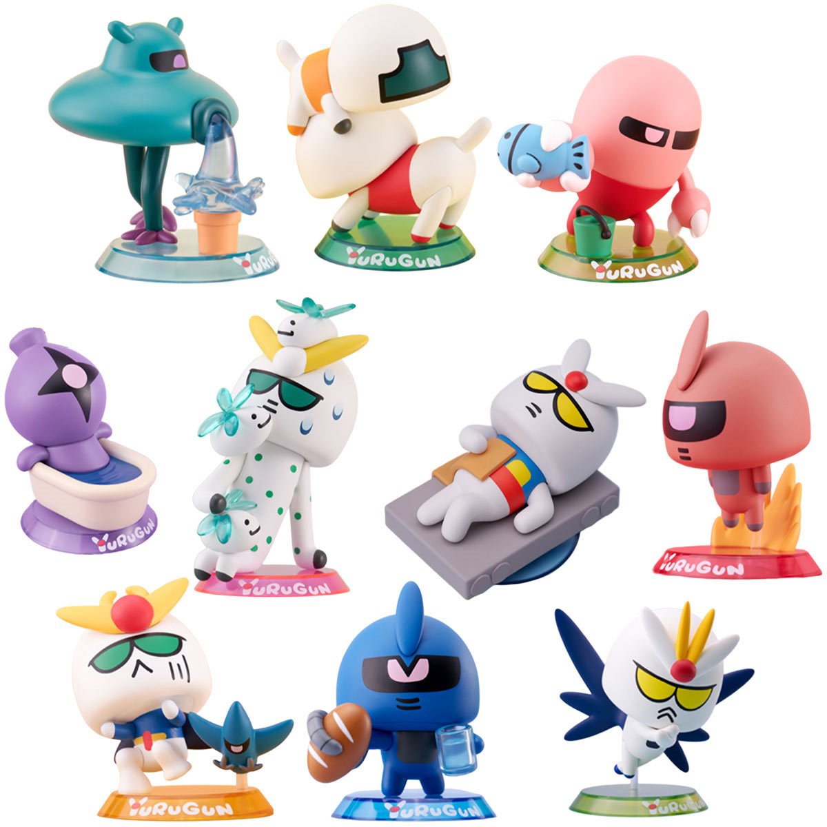 Gundam Yurugun Volume 2 Blind-Box Mini-Figure Case of 10