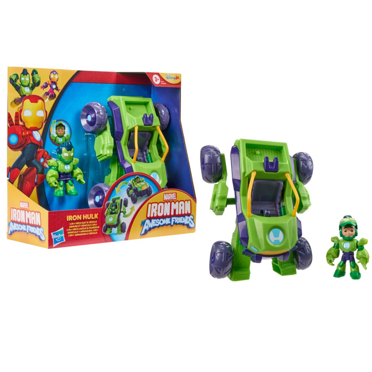 Iron Man and his Awesome Friends Iron Hulk 2-In-1 Mech Suit & Vehicle