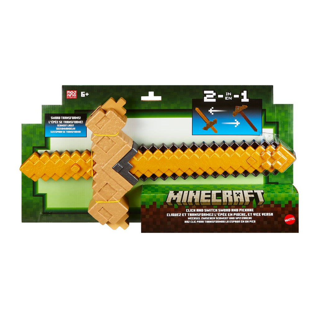 Minecraft Click and Switch Sword and Pickaxe Roleplay Accessory