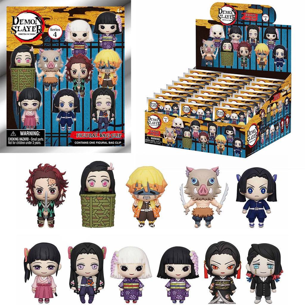 Demon Slayer Series 4 3D Foam Bag Clip Random 6-Pack