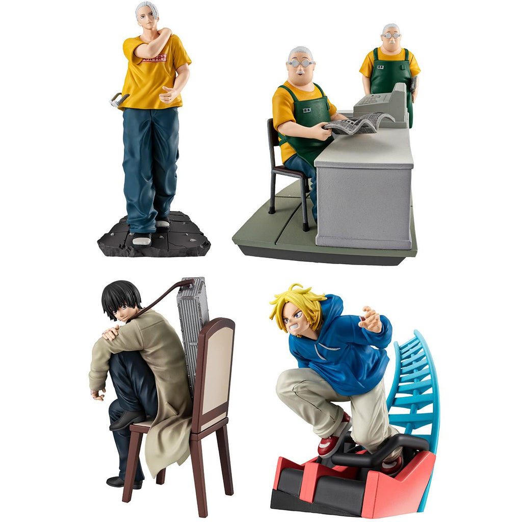 Sakamoto Days Cut Out Scenes Petritama EX Statue Set of 4