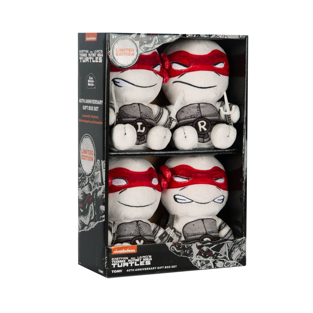 Club Mocchi Mocchi Teenage Mutant Ninja Turtles 40th Anniversary Junior Plush 4-Pack Gift Set