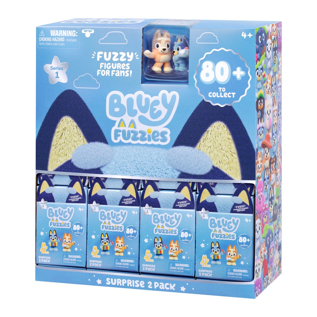 Bluey Fuzzies Series 14 Surprise Mini-Figure 2-Pack Case of 23