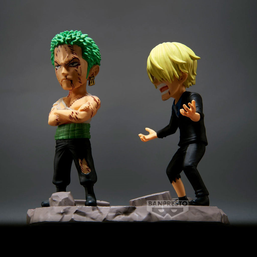 Roronoa Zoro and Sanji Nothing At All World Collectable Figure Log Stories Statue