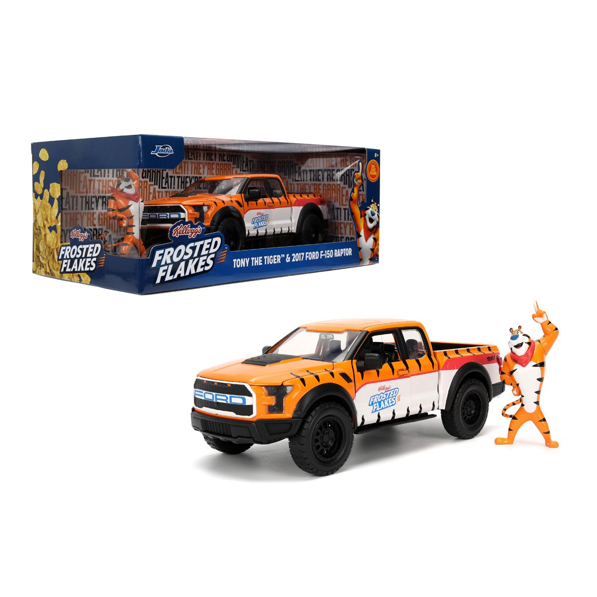 Hollywood Rides Kellogg's 2017 Ford F-150 Raptor 1:24 Scale Die-Cast Metal Vehicle with Tony the Tiger Figure