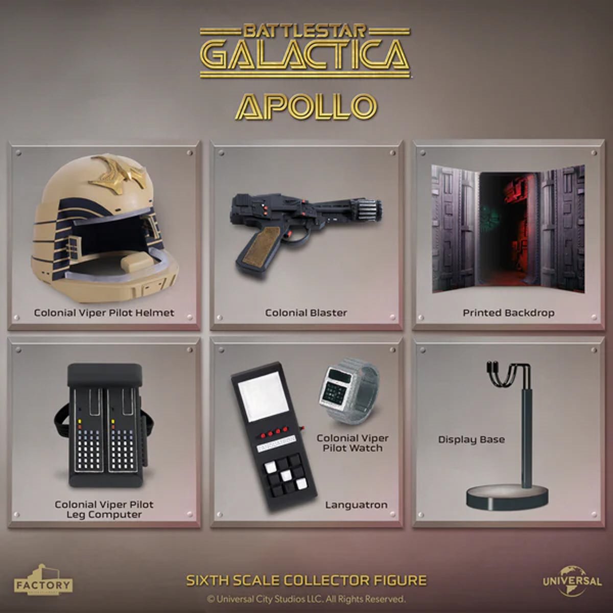 Battlestar Galactica Captain Apollo 1:6 Scale Action Figure