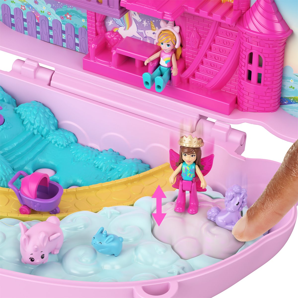 Polly Pocket 2-In-1 Bunny Fun Compact Playset