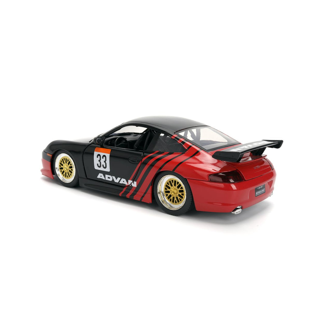 Hyper-Spec Porsche 911 GT3 RS 996 1:24 Scale Die-Cast Metal Vehicle