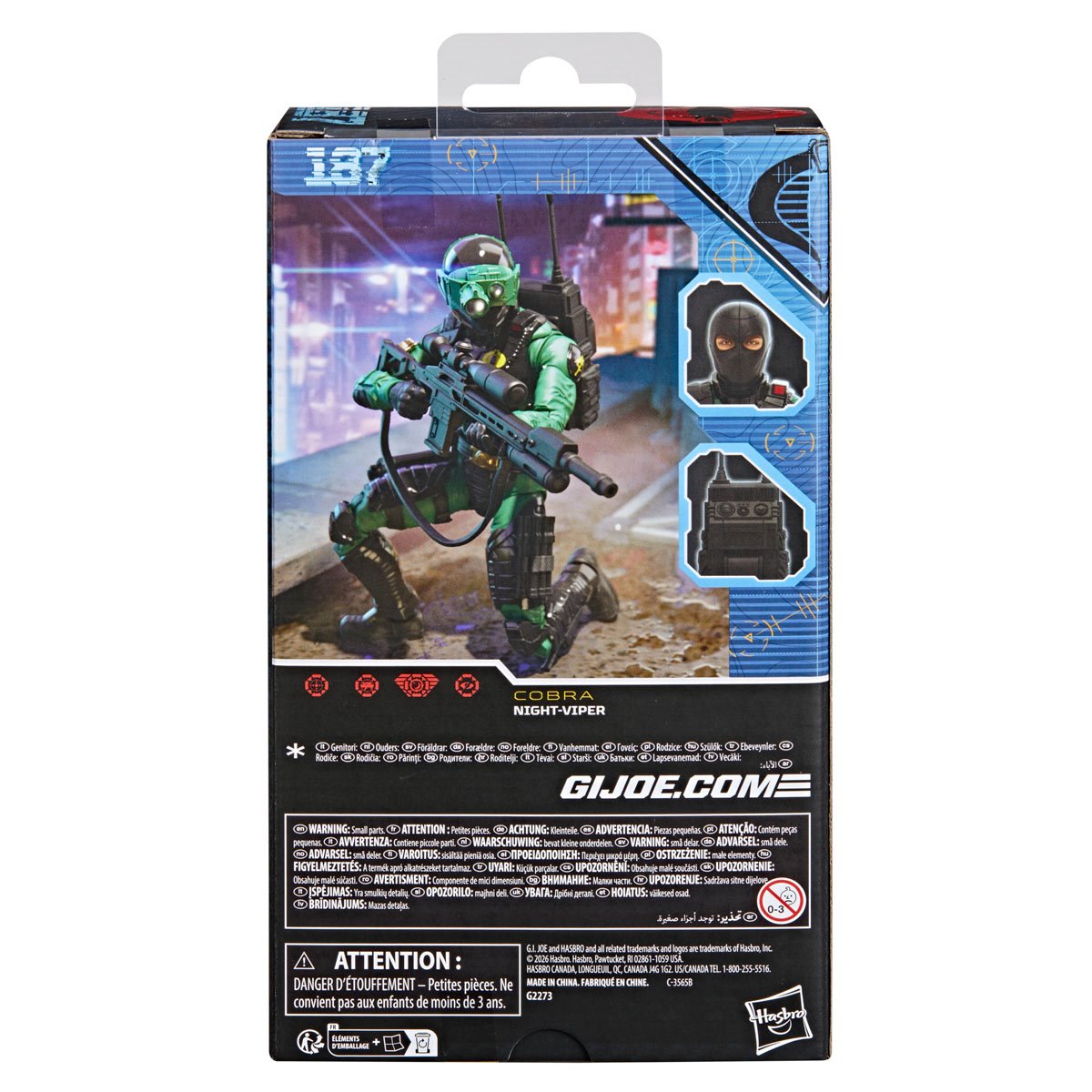 G.I. Joe Classified Series #187 Night-Viper 6-Inch Action Figure