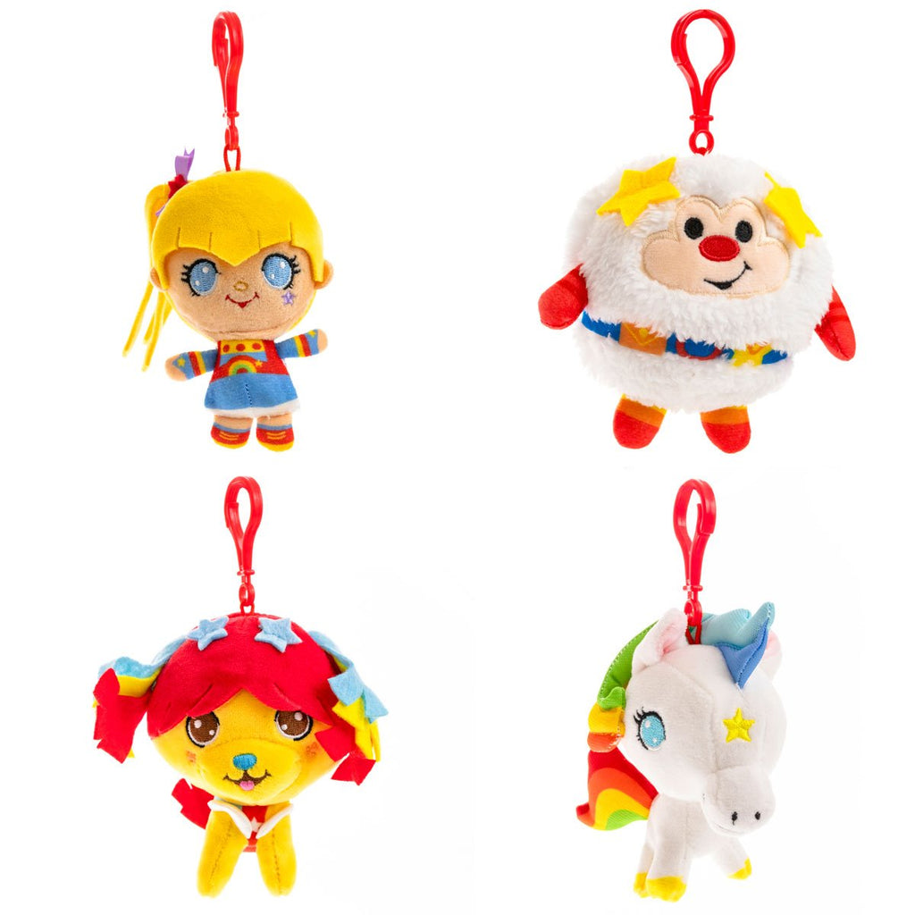 Rainbow Brite Plush Backpack Clip Case of 12
