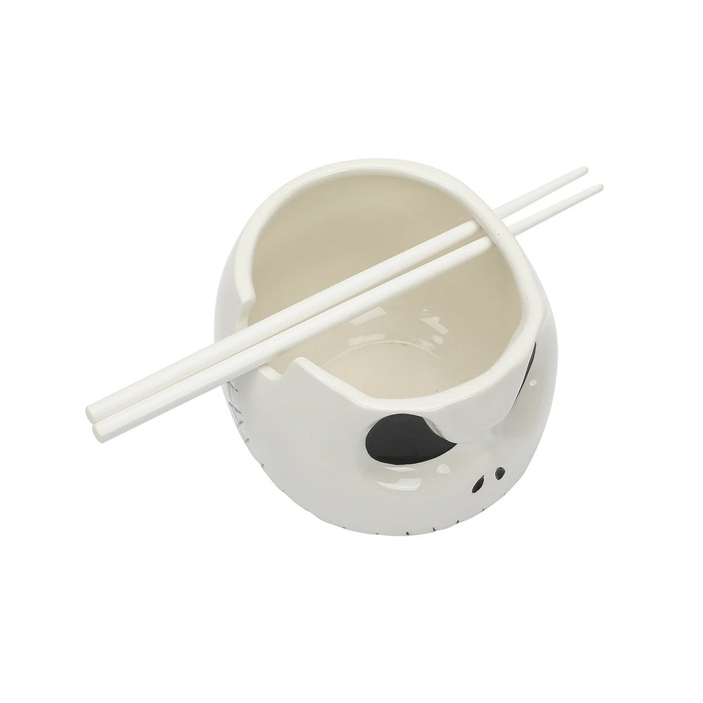 The Nightmare Before Christmas Jack Skellington Ceramic Ramen Bowl with Chopsticks
